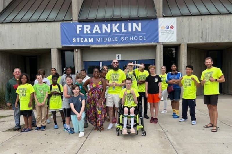 united way backpack event kids & teachers at united way backpack event